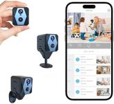 Spy Camera, 2K HD Mini Camera, Hidden Camera with Cloud & SD Storage, 100-Day Standby Time Small Camera, Cameras for Home Security AI Motion Detection, Auto Night Vision Indoor Security Camera