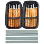 TIMESETL Wood Carving Knife Set, Wood Carving Tool Set Carving Kit for Beginners DIY Woodworking Sculpting Whittling