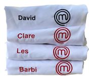 Personalised Embroidered. Apron Masterchef Design