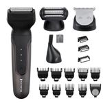 Remington ONE 18-in-1 Total Body Multi-Groomer for Men & Women (Body Hair Trimmer, 38mm Blade for Hair & Beard, Foil Shaver, Nose & Ear, 14 Combs, USB, Waterproof, Cordless, 60-Minute Run Time) PG780