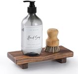 Wood Pedestal Soap Stand, Farmhouse