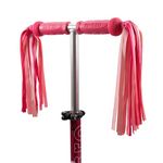 Micro Scooters | Eco Scooter/Bike Ribbons | Handlebar Streamers Tassels | Waterproof | Boys & Girls | Pink