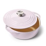 Le Creuset Enameled Cast Iron Shallow Round Oven, 2.75 Quart, Shallot