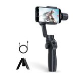 3-Axis Gimbal Stabilizer for iPhone 16 15 14 Pro Max XS X XR Samsung s23 s22 Android Smartphone, Handheld Gimble with Focus Wheel, Phone Stabilizer for Video Recording Vlog - FUNSNAP Capture 2s Combo