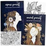 Adult Coloring Books for Women - Mindfulness Coloring Book for Women, Stress Relief Coloring Book for Adults, Coloring Books for Adults Relaxation and Stress Relief, Anxiety Color Books for Adults