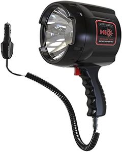 GOODSMANN HID Handheld Adjustable Spotlight/Floodlight 2000 Lumen 12V Plug in Spotlights for Boat Marine Corded Spot Light 929 Yards Car Charger Searchlight for Hunting/Camping/Hiking/Garage/Fishing
