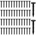 HASTHIP® 50 Pcs Landscape Staples for Securing Landscape Fabric, Ground Cover or Drip Irrigation Tubing, Anti-UV Plastic Garden Stakes Staples Securing Pegs (11cm)