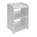 Youyijia Bedside Table 48 x 30 x 25cm White Bed Side Table Cabinet Side End Table Nightstand Storage Organizer