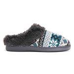 MUK LUKS Women's Suzanne Clog Slippers, Grey Heather, Large UK