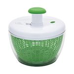 Farberware Easy to use pro Pump Spinner with Bowl, Colander and Built in draining System for Fresh, Crisp, Clean Salad and Produce, 6.6 Quart, Green