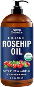 Organic Rosehip Oil for Face 8 fl oz - Gua Sha Oil - Rose Hip Oil - Rosehip Seed Oil - Aceite de Rosa Mosqueta