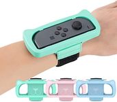 Wristbands Compatible with Just Dance 2025 2024 2023 Switch Game, ID CHINSION Adjustable Elastic Straps Compatible with Nintendo Switch Controllers for Adults Teens and Kids, Blue Pink and Green