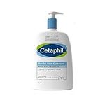 Cetaphil Gentle Skin Cleanser, 1L, Face & Body Wash, For Normal To Dry Sensitive Skin, With Niacinamide & Glycerin, Soap Free