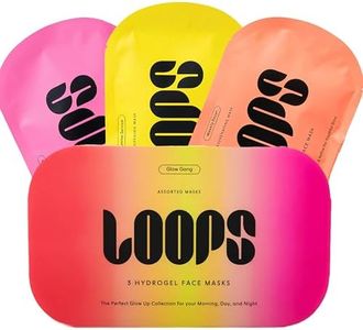 LOOPS Glow Gang Mask Set – Weekly Reset for Rejuvenation, Double Take for Glowing Skin, Sunrise Service for Brightening – Hydrating and Pore Refining – Safe for Sensitive Skin
