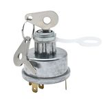 Hoypeyfiy 3107556R92 Ignition Starter Switch with 2 Keys Replacement for Lucas 34228 35670 Replacement for Durite 0-351-06 Guard IGN1 Replaces K203992 1446116M1 3387319M1 for Car Boat Truck Tractor