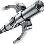 Grease Gun Coupler, Quick Lock Double Handle Grease Gun Tip with 6 Reinforced Jaws, Rated 10,000 PSI, Compatible with All Grease Guns 1/8" NPT Fittings for Automobiles, Ships, and Farm Machinery