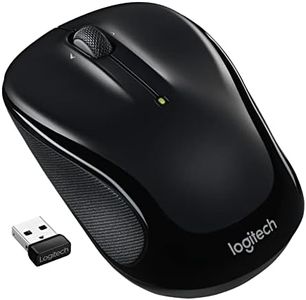 Logitech M325s Wireless Mouse, 2.4 GHz with USB Receiver, 1000 DPI Optical Tracking, 18-Month Life Battery, PC/Mac/Laptop/Chromebook - Black