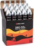 Gorilla Force 25g CO2 Cartridges - Threaded | Box of 15 | for Bike Tire Inflators