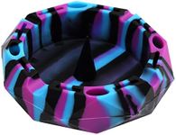 1 Silicone Geometric Ashtray - Blac