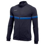 NIKE Men's M Nk Dry Acd21 Trk Jkt Jacket, Obsidian/White/Royal Blue/White, L UK