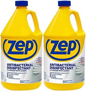 Zep Antibacterial Disinfectant & Cleaner with Lemon - 1 gallon (Case of 2) ZUBAC1282 - Designed Specifically as a General Cleaner and Disinfectant for use on Hard, Non-Porous Surfaces