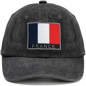 Trendessence 2026 World Cup France Fan Baseball Cap,Adjustable Flag Baseball Hat for World Cup Fan Black