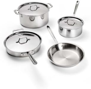 All-Clad D3® Stainless Steel Cookware Set, 7-Piece, Made in the USA