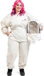 Bees & Co Plus U74 Natural Cotton Beekeeper Suit with Fencing Veil