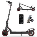 iScooter i9 Electric Scooter, Electric Scooters Adult with 8.5 Inch Honeycomb Solid Tire, 30km Long Range, 3 Speed Mode, Foldable Fast E Scooter with App Control, Double Braking System