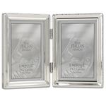 Lawrence Frames 11635D Lawrence Metals Frame, 3.5x5 Double, Silver