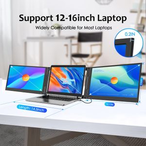 KPKUE 15.6" Laptop Screen Extender – Portable Dual Monitor Display
