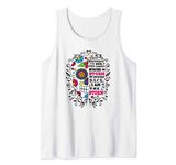 I Am The Storm Sugar Skull Womens Motivational Quote Tank Top