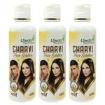 Charvi Hair Solution Pack of 3 (100 ml) I Nourish to dull Hair, Reduce Hair Fall, Slick and Shinning Hair Oil