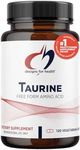 Designs for Health Taurine Capsules Vegetable Capsules, 1000 mg, 120 Count