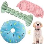 Dog Chew Toys for Puppy Teething, 3Pack 2-8 Months Puppies Teething Toys Soft & Durable Puppy Toys for Cleaning Teeth and Protects Oral Health Both Small Dogs & Medium Dog Suitable (6PACK)