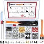 TOOINKCV 352 Pcs PC Screws Set, Personal Computer Standoffs Screws Kit, Laptop Notebook Motherboard Standoffs Screws Kit for Hard Drive Computer Case Motherboard Fan Power Graphics CD-ROM