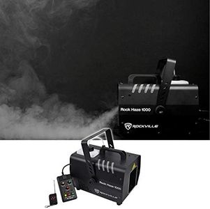 Rockville Rockhaze 1000 CFM DMX Hazer Machine, Water Based, 2 Remotes, Fluid Seal, Quiet Fan, Fast Setup, Perfect for Large Venues, DJ, Live Shows