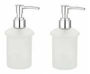 JAGGER JAG263 Frosted Glass Multi Purpose Liquid soap Dispensers Shampoo handwash Holder Dispenser Conditioner Sanitizer Gel dispensers Bottle for Bathroom Wash Basin (2)