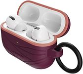 LifeProof Headphone Case for AirPods Pro, Shockproof, Drop proof, Ultra-Slim, Scratch and Scuff Protective Case for Apple AirPods, Includes Carabiner, Sustainably made, Dark Purple