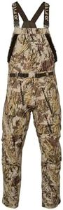 First Lite Men's Refuge Bib Pant - Waterproof Windproof Insulated Camo Duck Hunting Bibs - First Lite Typha - X-Large