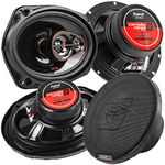 Cerwin Vega HED Series 6.5" 3-Way Coaxial Car Speakers, 4Ω, 60W RMS/340W MAX Power, Superior Car Audio System, Durable Steel Frame, Graphite Cone, PEI Tweeter for Enhanced Car Speaker