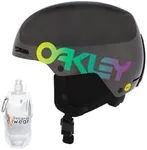 Oakley MOD1 PRO Factory Pilot Galaxy Small Snow Helmet for Men for Women + Bundle with Designer iWear Collapsible Water Bottle with Carabiner