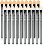UorPoto Foam Eyeshadow Applicators Double Sided Sponge Tip Reusable，20Pcs Professional Organic Long Handle Washable Makeup Eye Shadow Brush Set