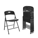 COSCO Solid Resin Folding Chair, 4-
