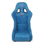 NRG Innovations NRG-FRP-303BL-ULTRA Universal Prisma Ultra Fixed Back Bucket Racing Seat for 6-Point Harnesses,Size M, Blue Seat Cover