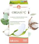 Organyc Home Postpartum Pads, Certified Organic Cotton Pads for Women, Large Pads for Heavy Flow Days After Childbirth, 14 Counts