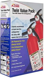 Kidde 2 Pack Multipurpose Fire Extinguishers, Red