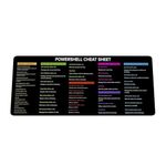 PowerSell Cheat Sheet, PowerShell for Beginners Mouse pad Gifts Home Office Decor| Gift Coworker | Quick Key, Large Anti-Slip Keyboard Pad Mouse Mat KMH