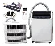 Prem-I-Air 15000 BTU Inverter (Energy Saving Design) Mobile Portable Split Air Condoner with Remote Control, Timer, Dehumidifier and Fan. Quiet Operation for Use in Homes and Offices