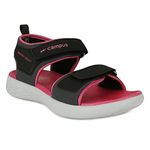 Campus Women's SD-061 Gry/BLK/Rani Sports Sandals - 5UK/India 3K-SD-061